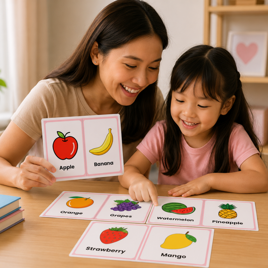 Toddler Food Journey Flash Cards Printable for Kids