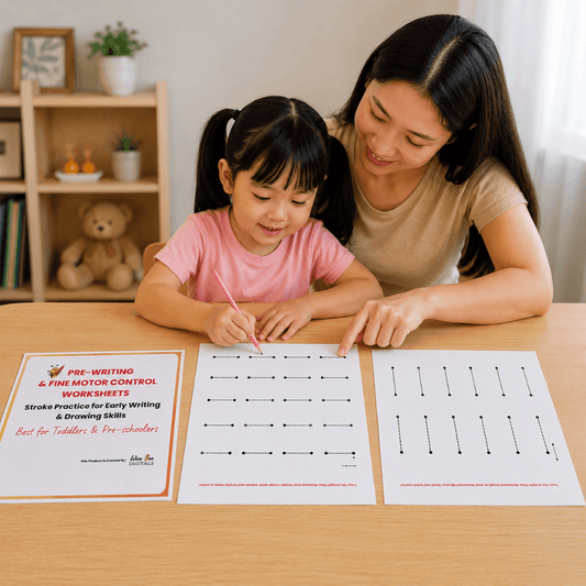 PRE-WRITING & Fine Motor Control Worksheets