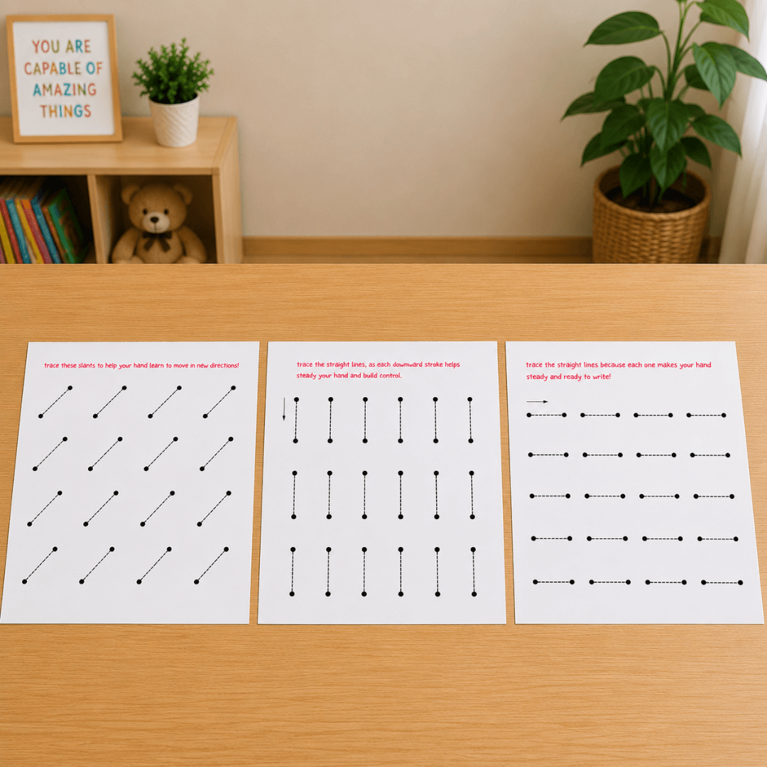 PRE-WRITING & Fine Motor Control Worksheets