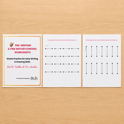 PRE-WRITING & Fine Motor Control Worksheets
