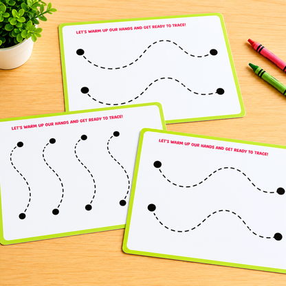 First Strokes & Scribble Tracing Worksheets