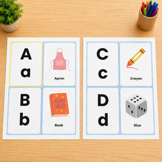 A–Z Alphabet Flash Cards Printable for Kids